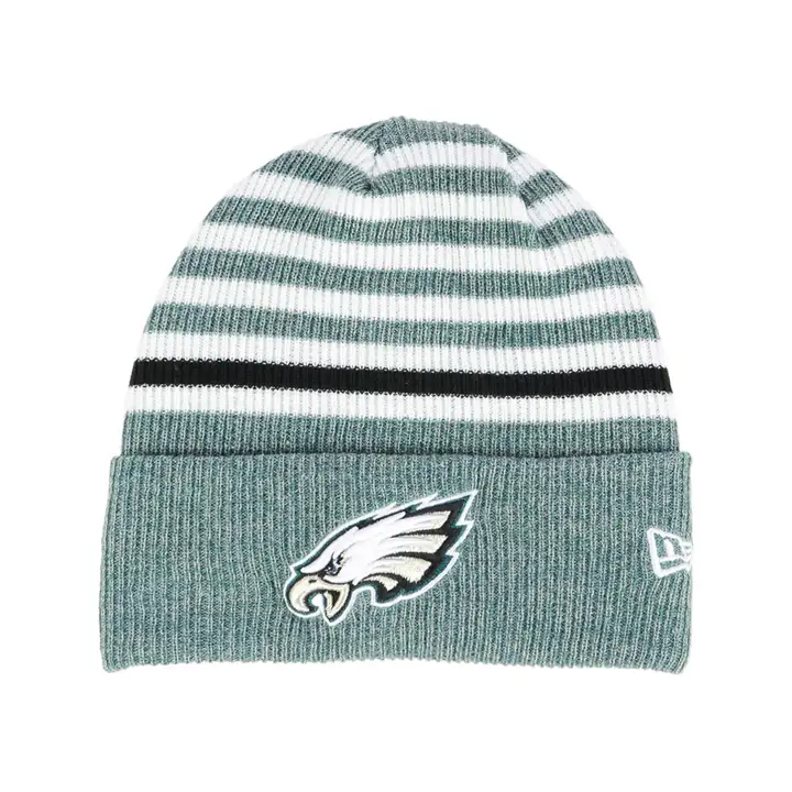 Philadelphia Eagles NFL Bonnet Rayé Poignet MB Vert/Blanc