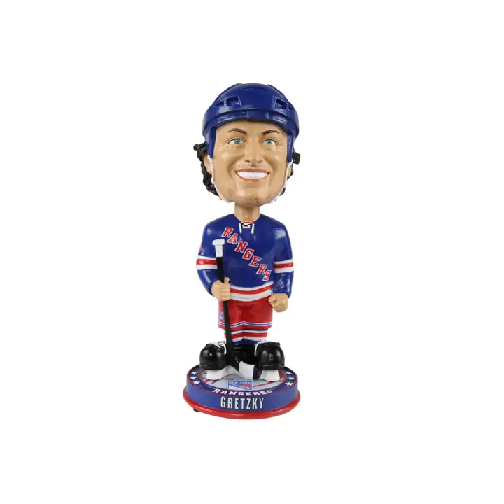 Figurine à tête branlante Wayne Gretzky « Knucklehead » des Rangers de New York  AST