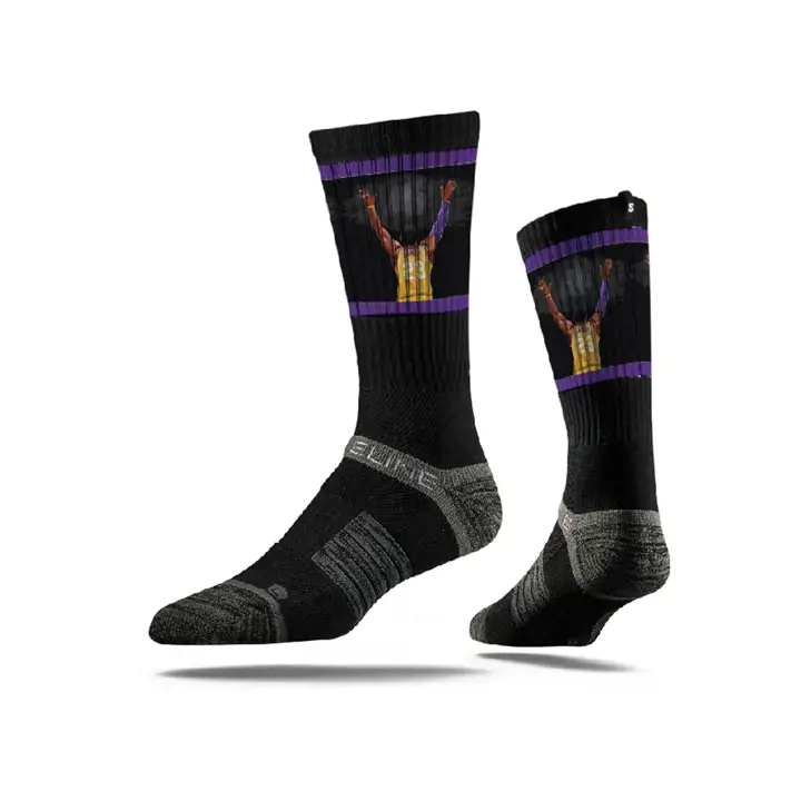 LAKERS Strideline NBA Collection King James ras du cou noir/vio