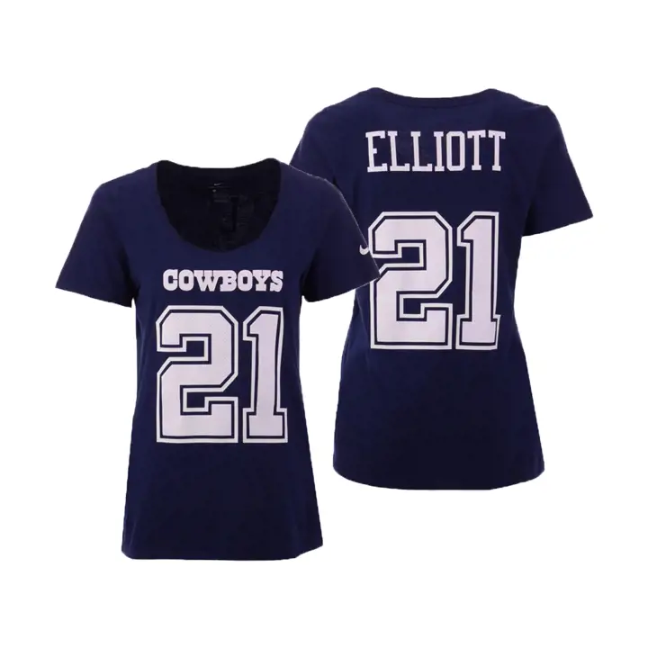 T-shirt femme Cowboys NFL en Dri-coton 18 Ezekiel Elliott
