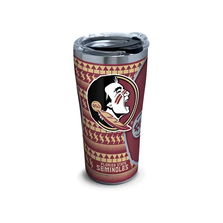 Florida State Seminoles 20oz Acier Inoxydable Exclusif ARGENT