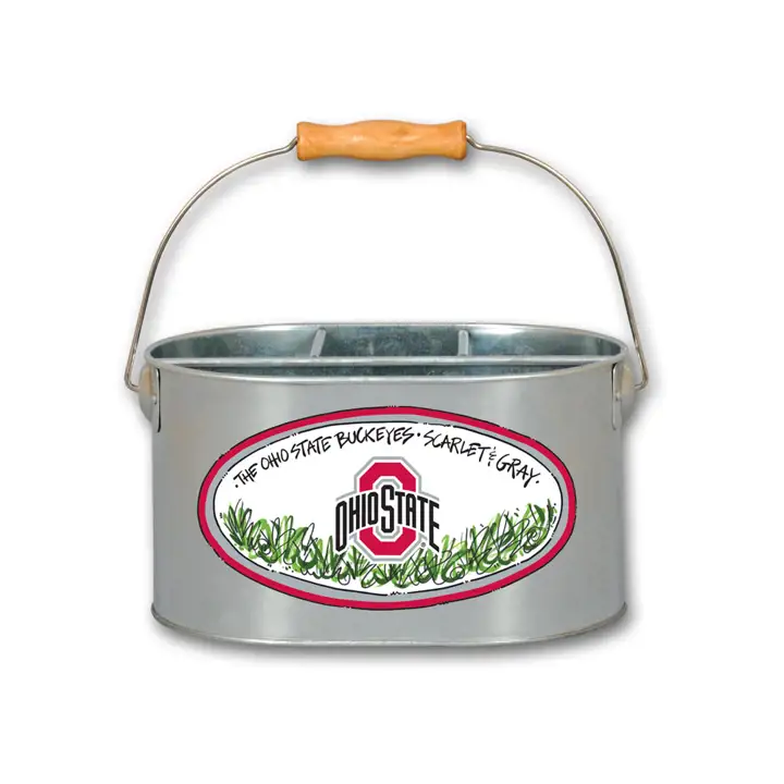 Ohio State Buckeyes Range-couverts à 4 sections argenté