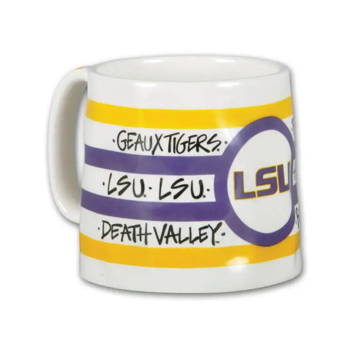 Mug Slogan L.S.U. blc/or/vio