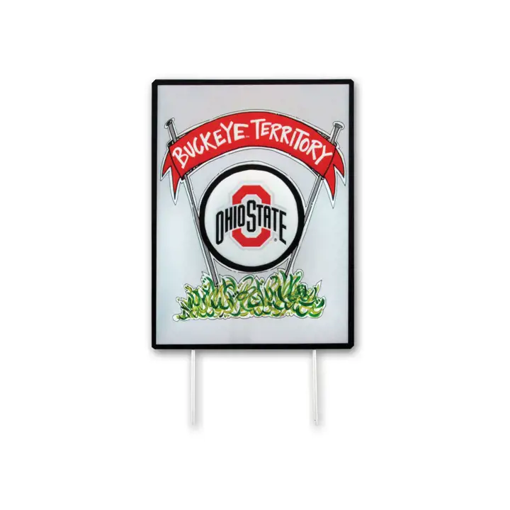Pieu de panneau de jardin Ohio State Buckeyes AST