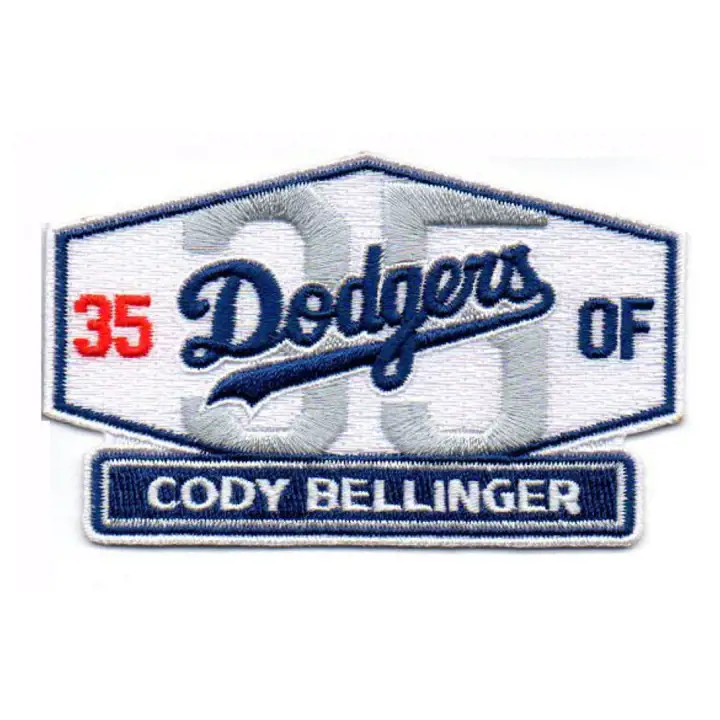 «Écusson de fan MLB des Dodgers de Los Angeles «Panneau de stade» Bellinger P»