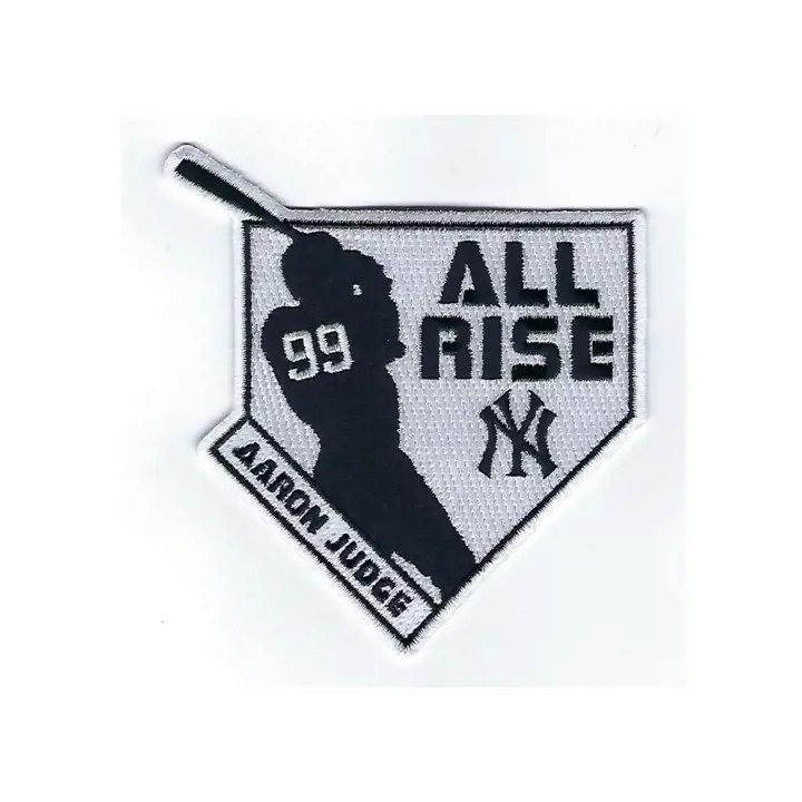"Écusson de fan MLB des Yankees de New York « All Rise » Écusson Judge BLANC/N"
