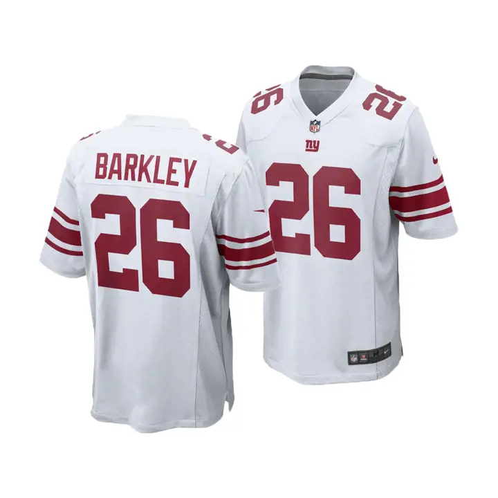 Maillot de match NFL des Giants de New York Saquon Barkley blanc