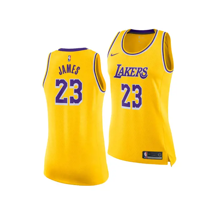 LAKERS NBA Maillot Swingman Femme Icon LeBron James gl