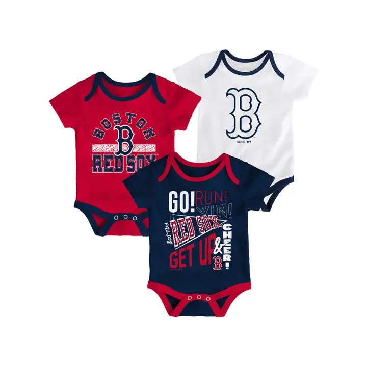 Boston Red Sox MLB Nouveau-né Ensemble 3 pièces Le Plus Jeune Rookie 19 NAVY/RE