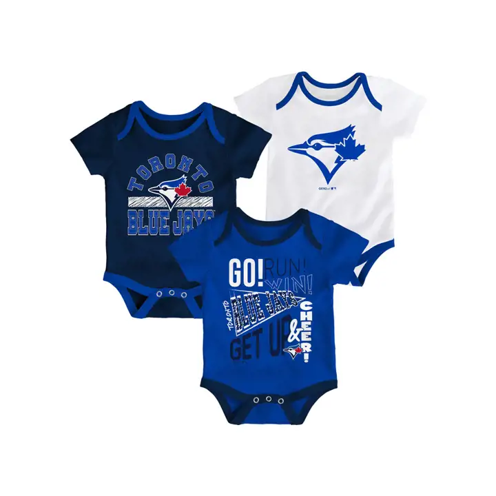 Ensemble 3 pièces de nouveau-né Toronto Blue Jays MLB, Nouvelle recrue 19 rbl/n