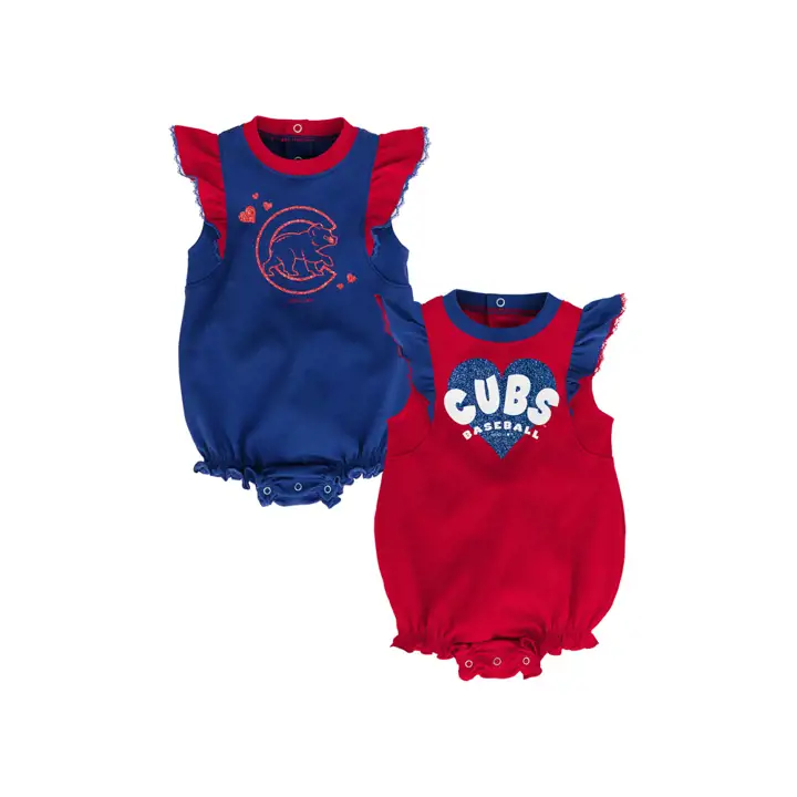Ensemble Chicago Cubs MLB pour nouveau-né fille - Double Trouble - 19 rbl/rouge