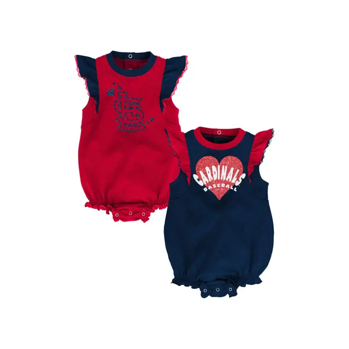 Ensemble double problème pour nouveau-né fille MLB St. Louis Cardinals 19