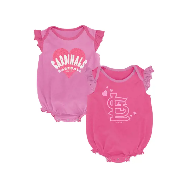 St. Louis Cardinals MLB Bébés Filles Rose Double Problème Se