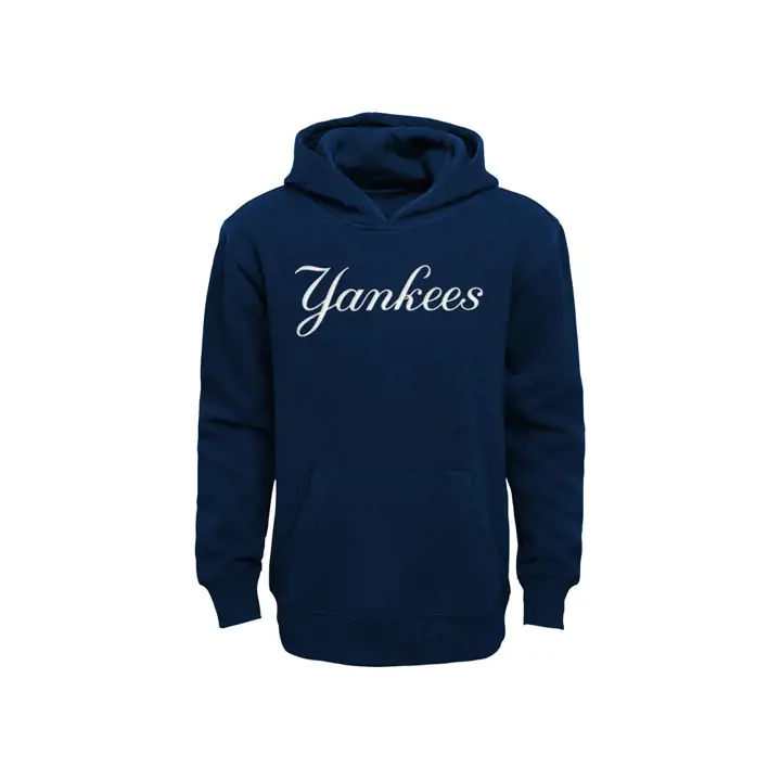 New York Yankees MLB 4-7 Wordmark Sweat à capuche molletonné 19 MARINE