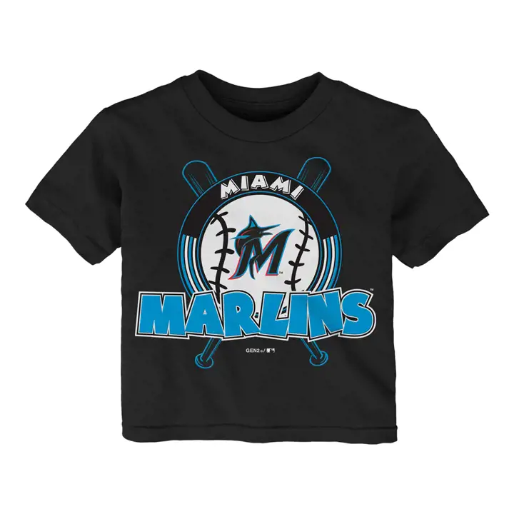 T-shirt Miami Marlins MLB Toddler Fun Park 19  Noir