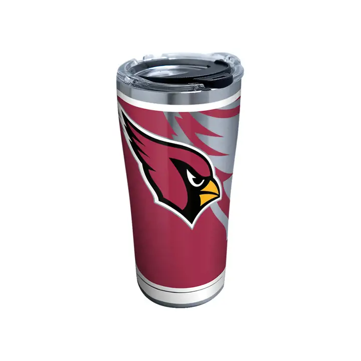 Arizona Cardinals Gobelet en acier inoxydable NFL Rush 20oz argenté