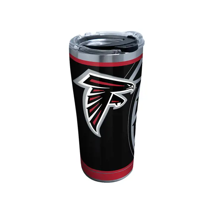 Bouteille de 590 ml en acier inoxydable NFL Rush des Falcons d'Atlanta silv