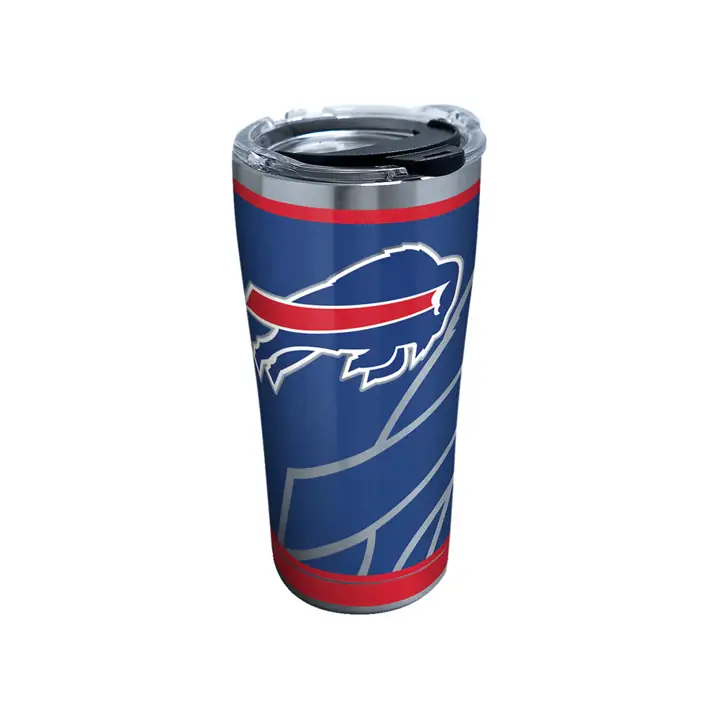 Buffalo Bills Bouteille isotherme 590 ml NFL Rush en acier inoxydable ARGENT/bleu