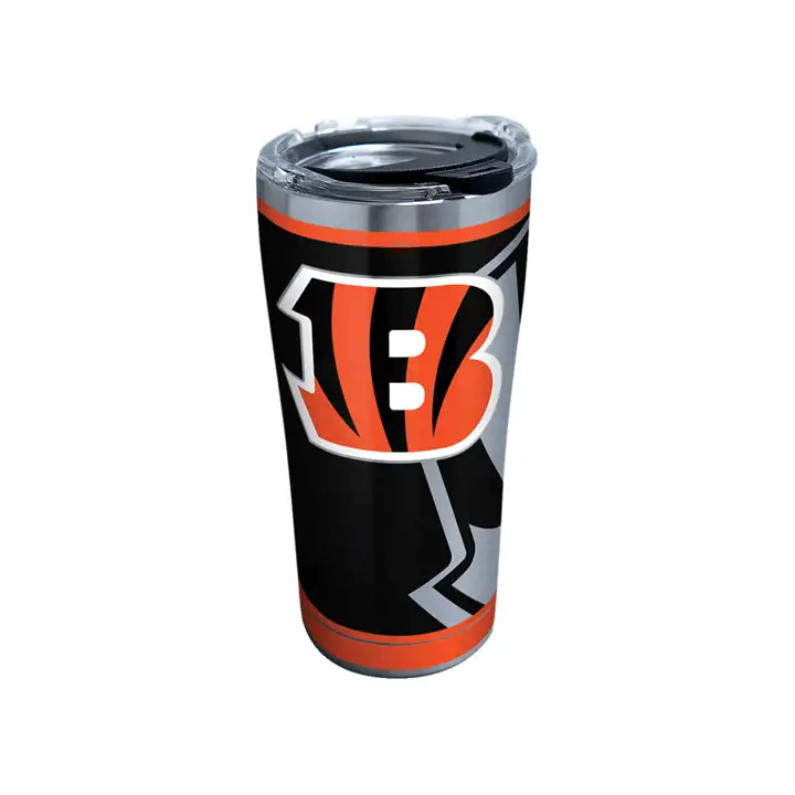 Cincinnati Bengals 20oz NFL Rush Stainless Steel  SILV/blk