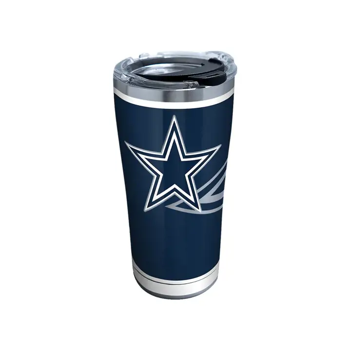 Dallas Cowboys 20oz NFL Rush Acier inoxydable ARGENT/bleu marine