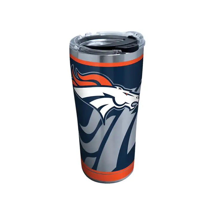 Denver Broncos 20oz NFL Rush Acier Inoxydable ARGENT/marine