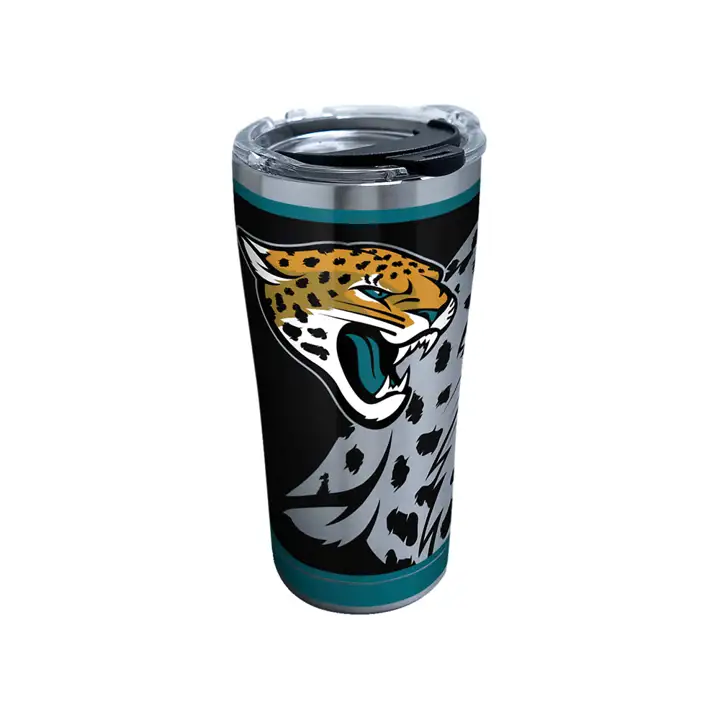 Bouteille isotherme Jacksonville Jaguars 20 oz NFL Rush en acier inoxydable ARG/noir