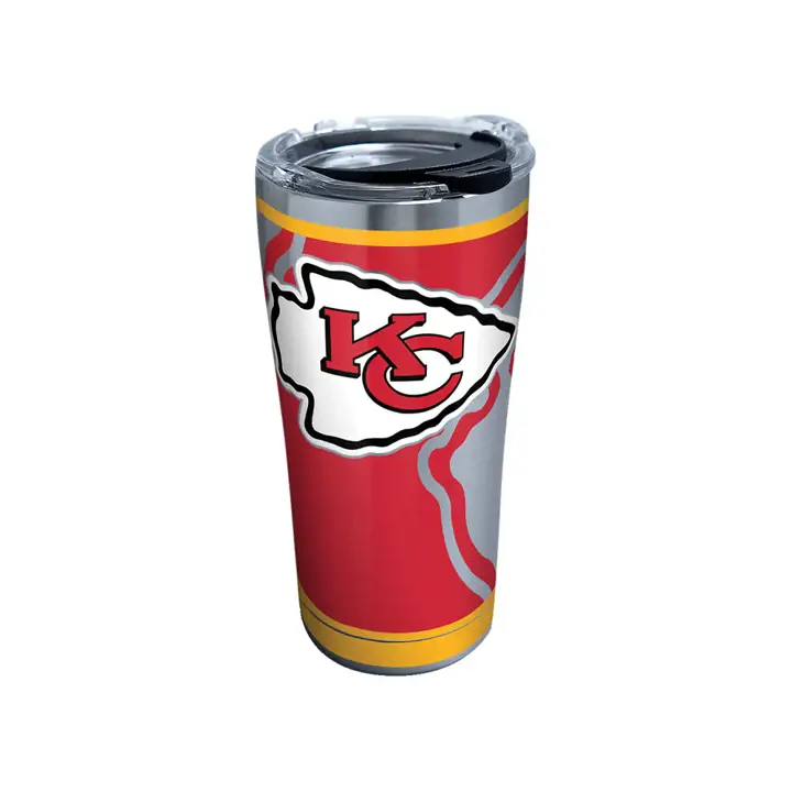 Kansas City Chiefs 20 oz NFL Rush Acier inoxydable ARGENT/rouge