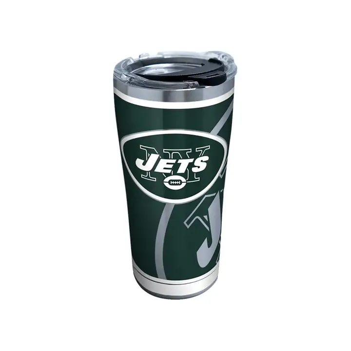 Bouteille New York Jets 20oz NFL Rush en Acier Inoxydable ARGENT/vert