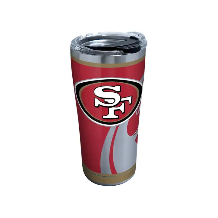 San Francisco 49ers Bouteille en acier inoxydable NFL Rush 590 ml Argent/Rouge