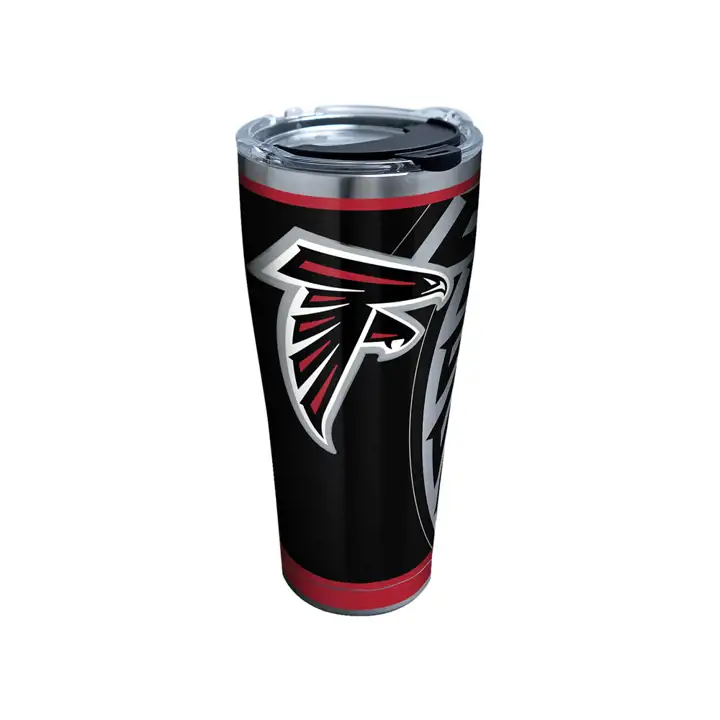 Gourde en acier inoxydable Atlanta Falcons 30oz NFL Rush Argent/Noir