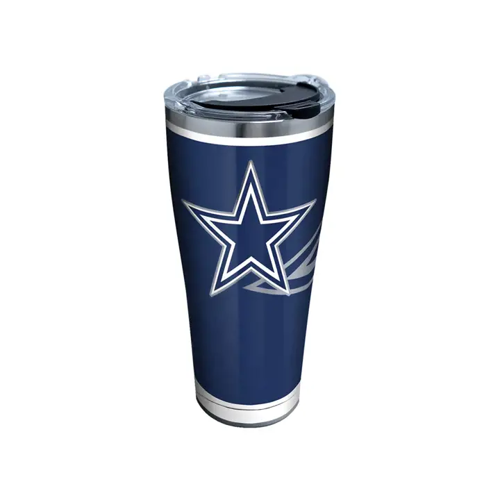 Dallas Cowboys 30 oz NFL Rush Acier inoxydable Argent/bleu marine