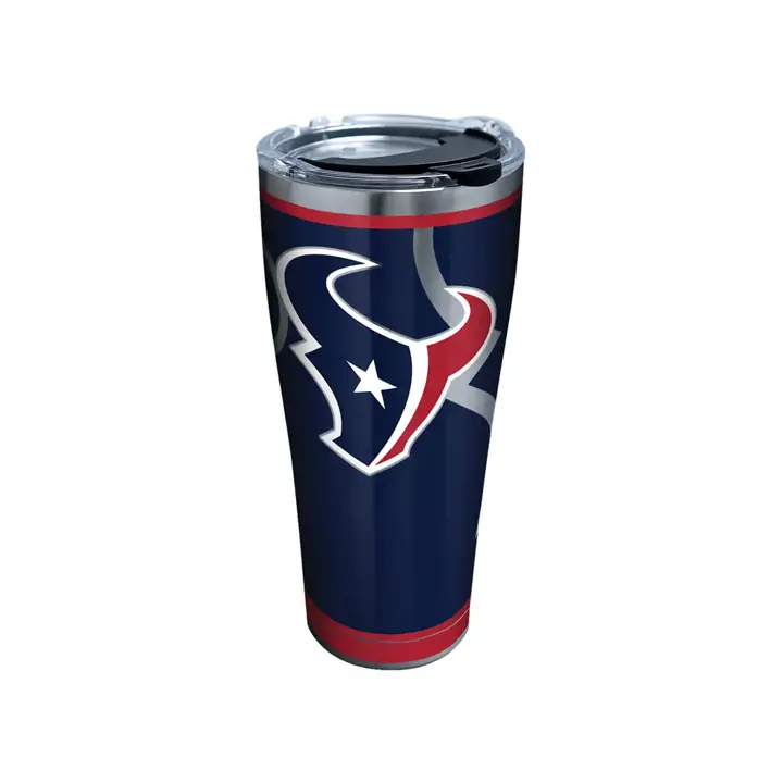 Gourde Rush 30 oz Houston Texans Acier inoxydable NFL Argenté/Bleu marine