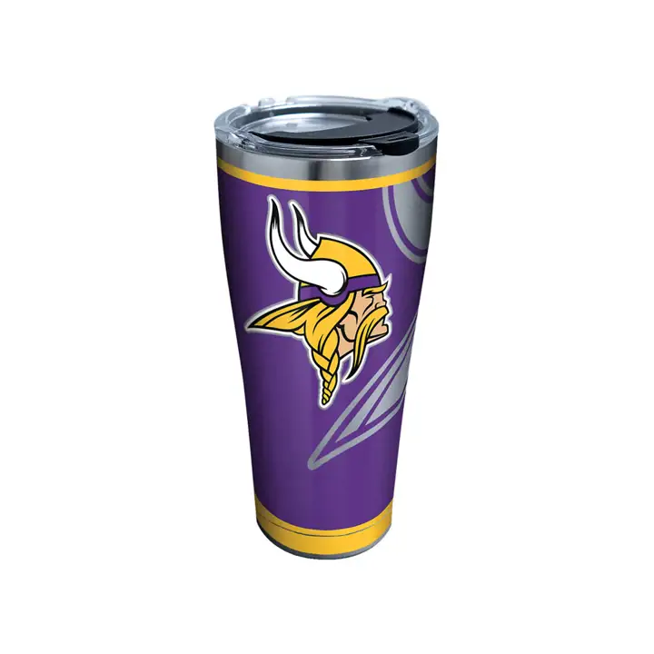 Minnesota Vikings 30oz NFL Rush Acier inoxydable ARGENT/vio
