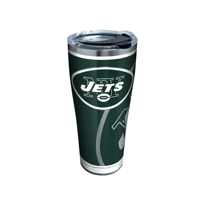 New York Jets 30oz NFL Rush Acier inoxydable ARG/vert