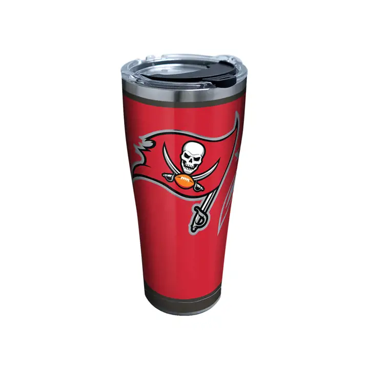 Tampa Bay Buccaneers 30oz NFL Rush Acier inoxydable argent/rouge