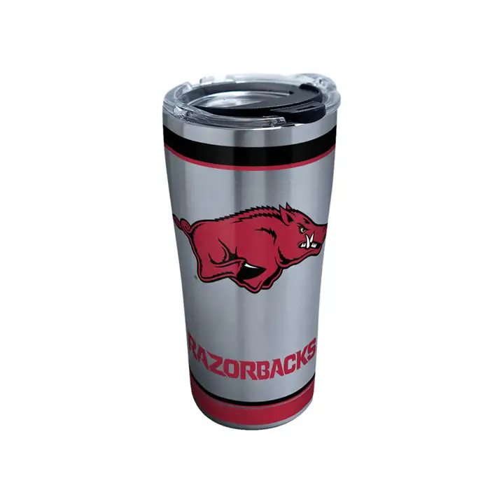 Arkansas Razorbacks Gobelet isotherme 20 oz Tradition NCAA en acier inoxydable SIL
