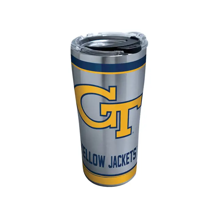 Gourde en acier inoxydable de 590 ml sous licence officielle NCAA Georgia Tech Yellow Jackets