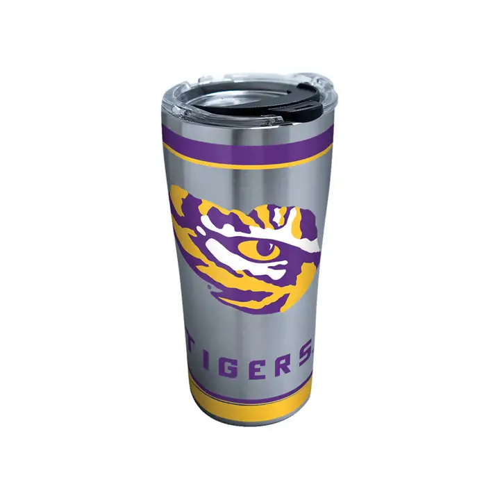 L.S.U. Gobelet Acier Inoxydable 20oz NCAA Tradition ARGENT/vlt/or