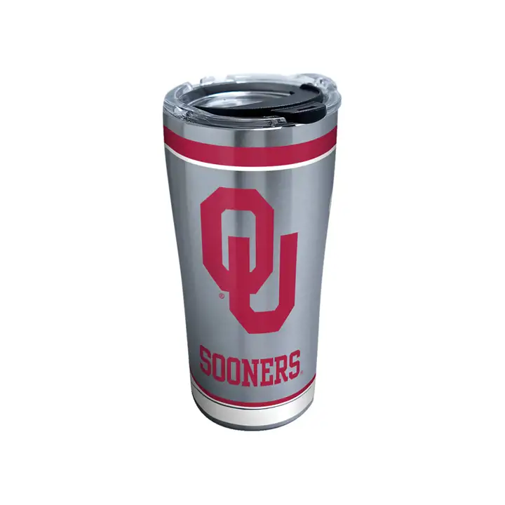 Oklahoma Sooners 20oz NCAA Tradition Acier inoxydable ARGENT/c