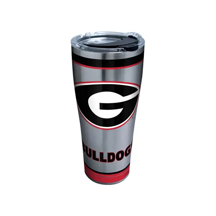 Gobelet en acier inoxydable 30oz Georgia Bulldogs NCAA Tradition ARGENT/N