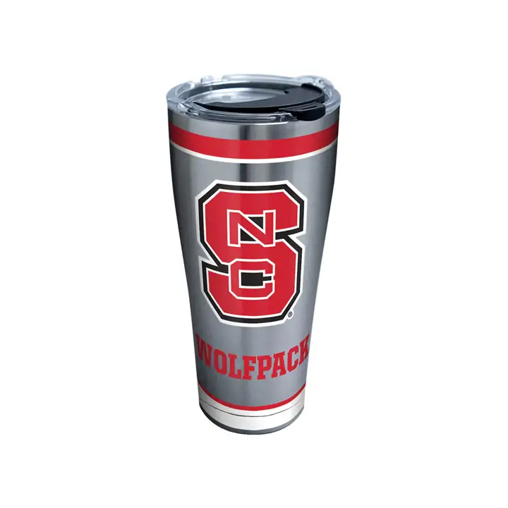N.C. State Wolfpack Gourde Tradition en acier inoxydable 30oz NCAA ARGENT