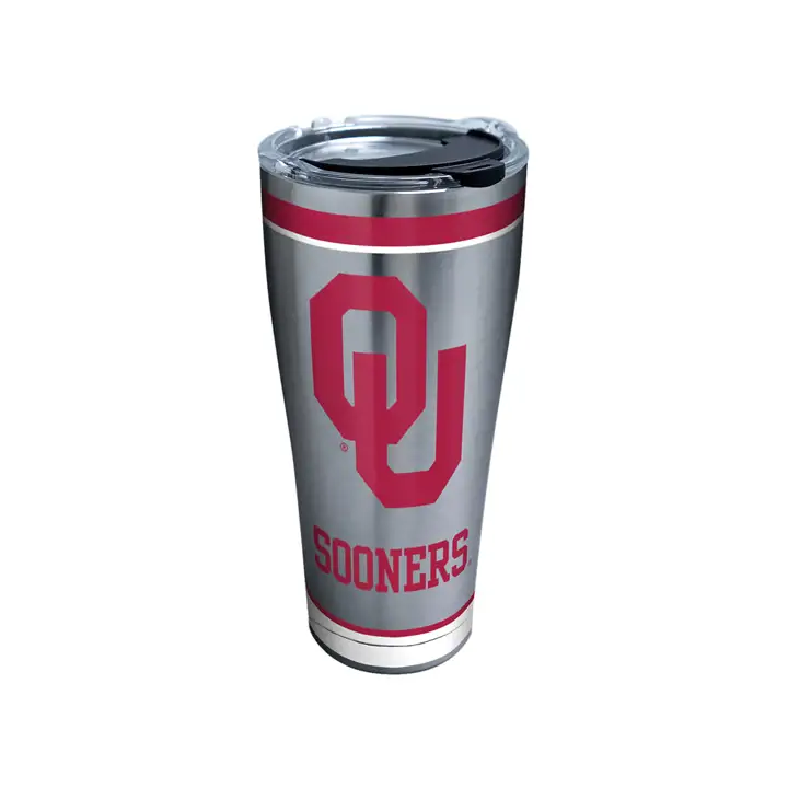 Oklahoma Sooners 30 oz NCAA Tradition Acier inoxydable Argent/c