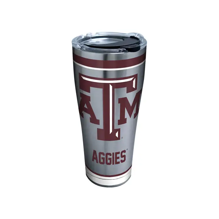 Texas A&M Aggies 30 oz NCAA Tradition Acier inoxydable  ARGENT
