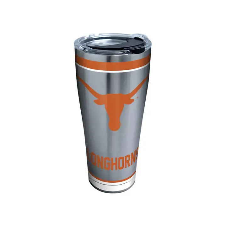 Gobelet Texas Longhorns 30 oz en acier inoxydable Tradition NCAA ARGENT
