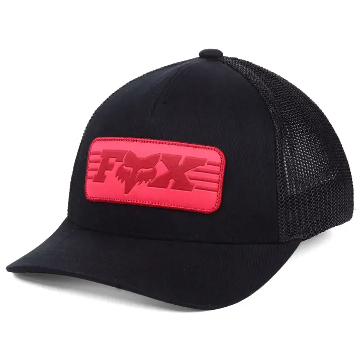 Fox Racing YTH Casquette Snap Muffler Noir/Rouge