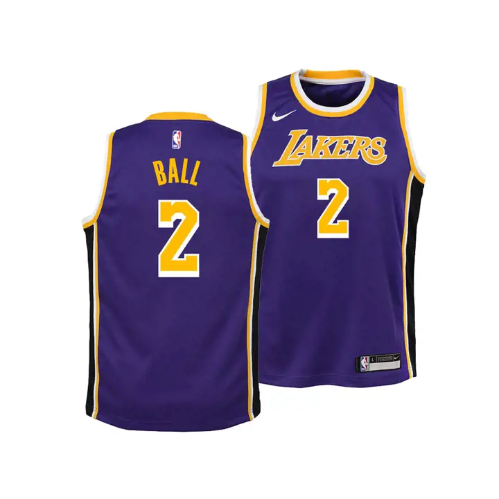 LAKERS NBA Maillot Jeunesse Statement Swingman Lonzo Ball  pur