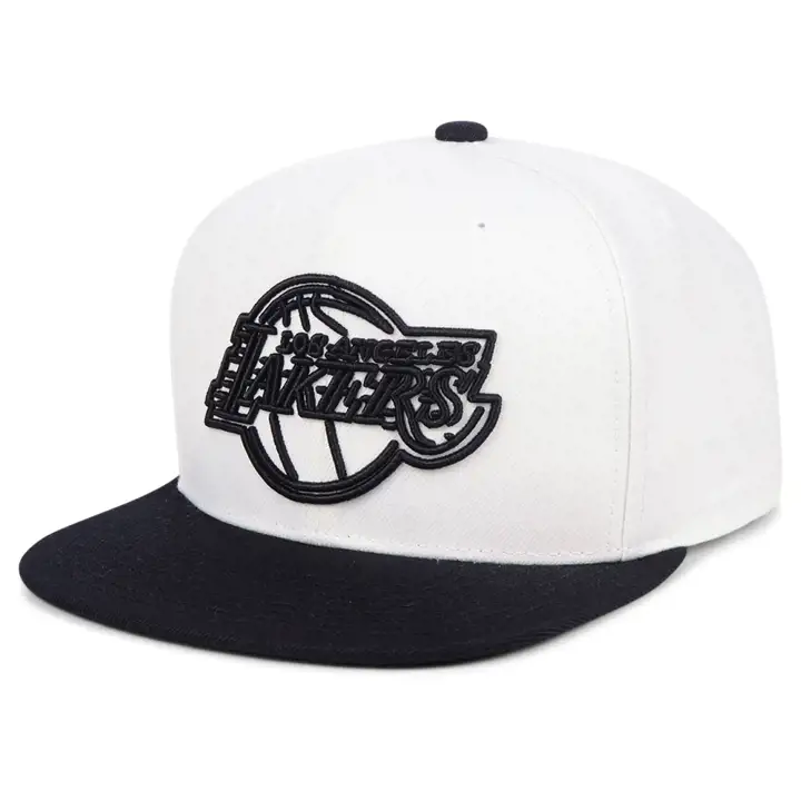 Los Angeles Lakers NBA Con Neon MN Snap BLANC/NOIR