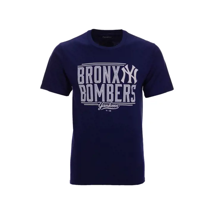 T-shirt Yankees MLB Mission Statement Bronx Bombers BLEU MARINE