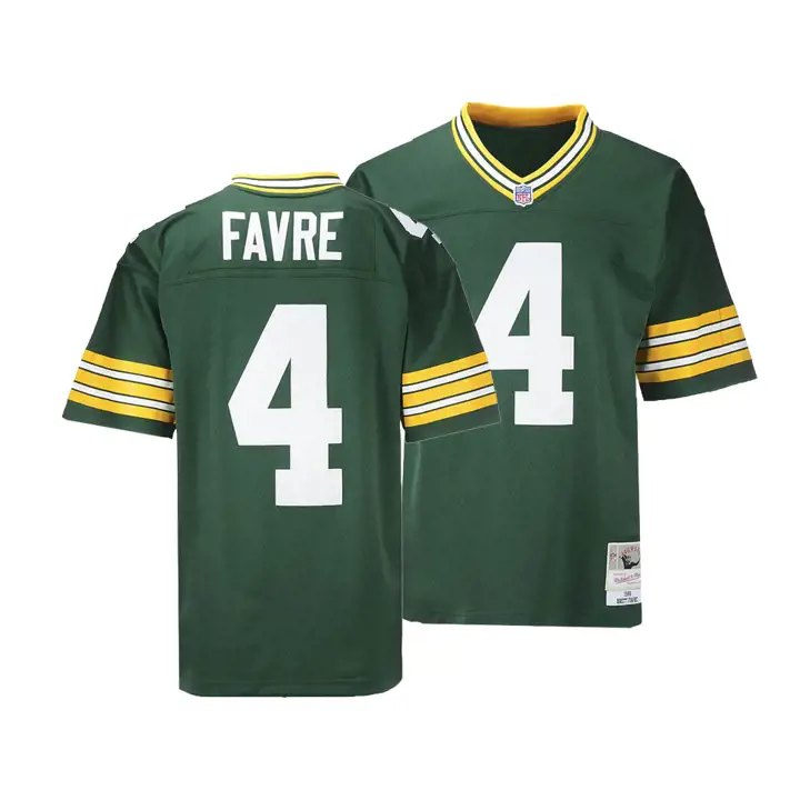 MAILLOT Ancien Joueur NFL PACKERS Brett Favre vert