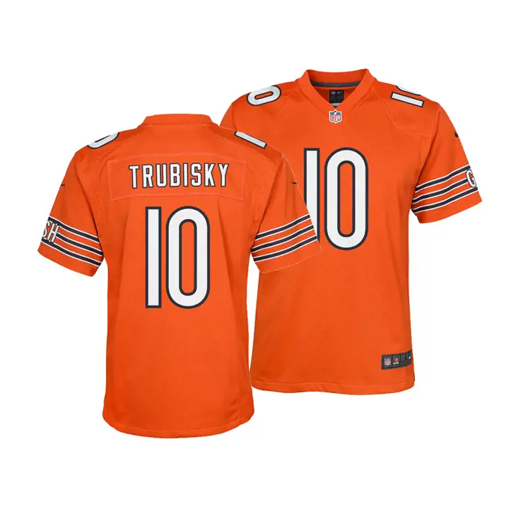 Maillot de match NFL enfant Bears Mitchell Trubisky  org